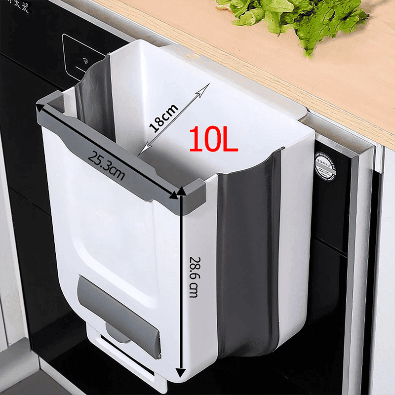 Lixeira de pendurar dobrável 8L/10L