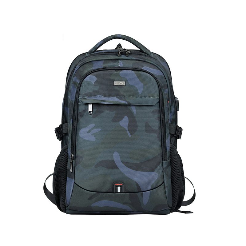 Unisex waterproof backpack with USB port for cell phone battery charging (model 3)