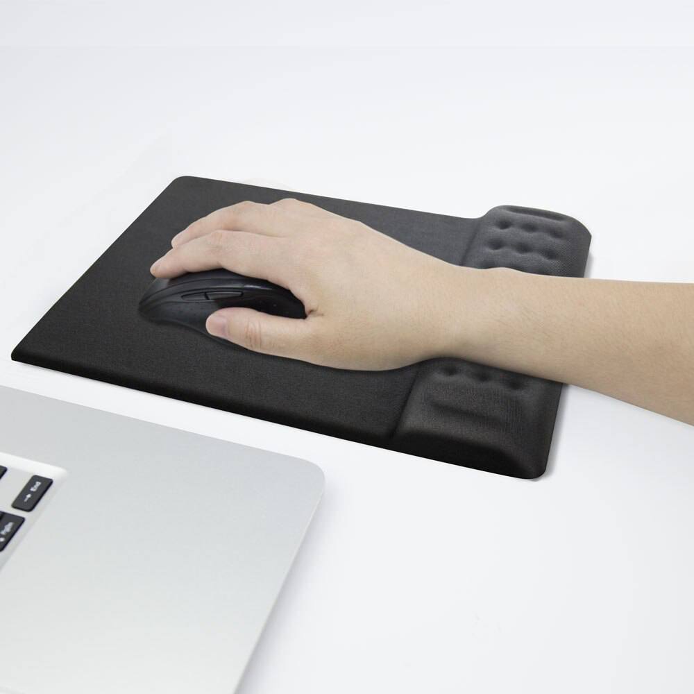 Mouse pad com descanso de pulso e antebraço (modelo 1)