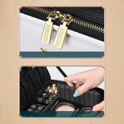 Make-up-Organizer-Tasche mit Spiegel und integrierter LED