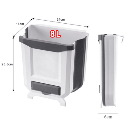 Lixeira de pendurar dobrável 8L/10L