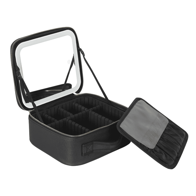 Make-up-Organizer-Tasche mit Spiegel und integrierter LED