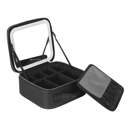 Make-up-Organizer-Tasche mit Spiegel und integrierter LED