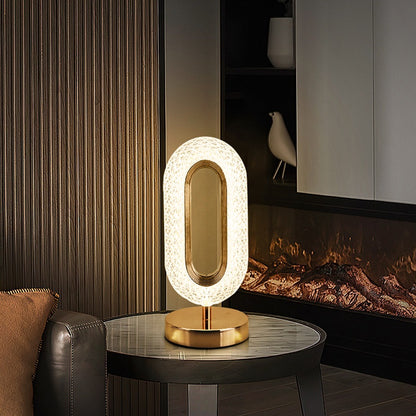 Sophisticated oval table lamp