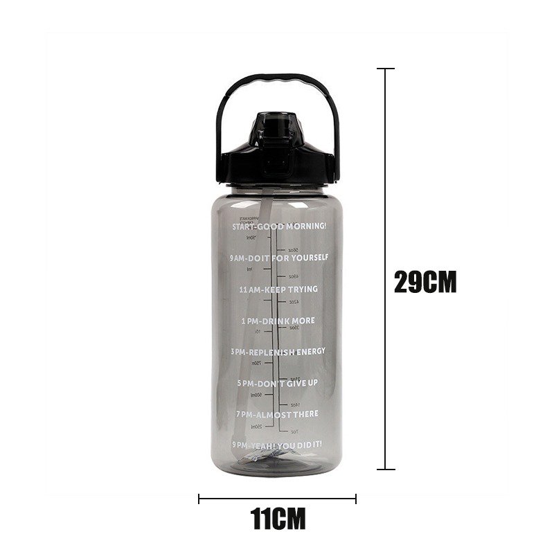 Leakproof TikTok Clear Water Bottle 2000ml