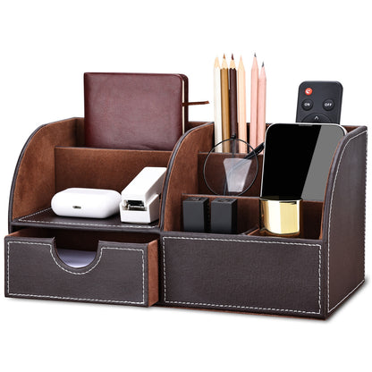 Office organizer box with drawer