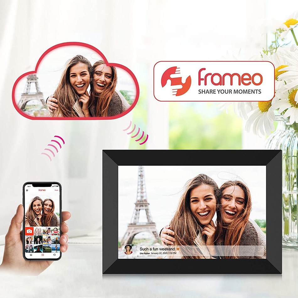 Digital picture frame for homes, offices, restaurants and commercial establishments