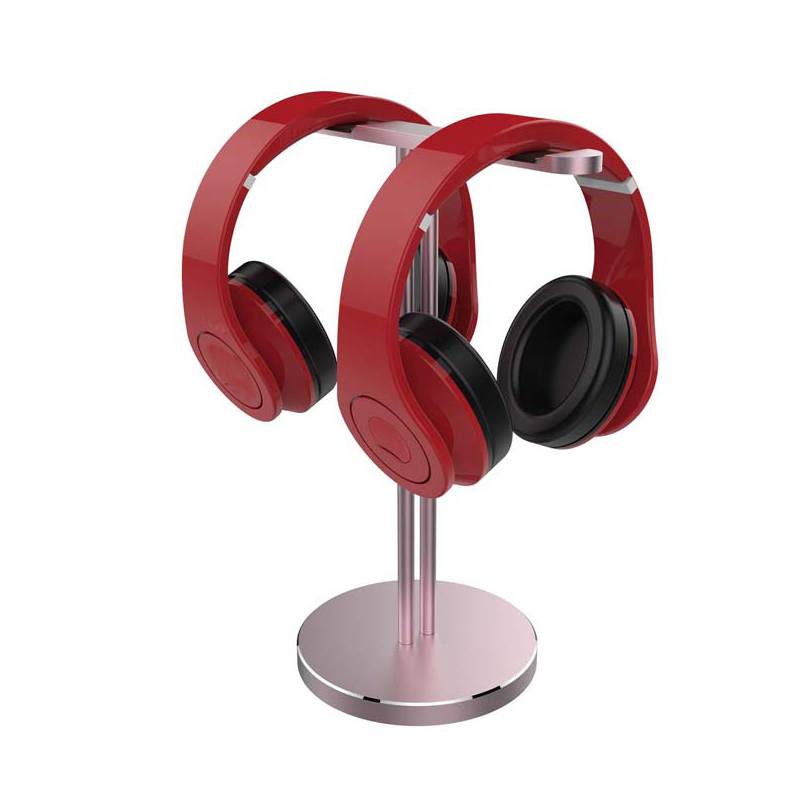 Dual support for headset headphones