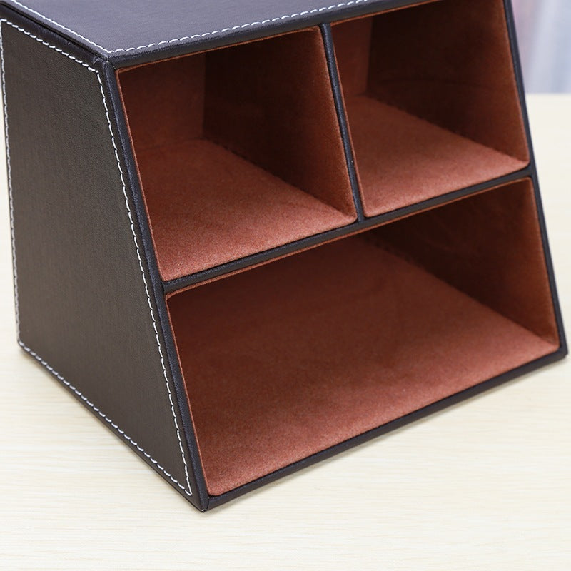 Caixa organizadora para escritório com 3 compartimentos (modelo 2)