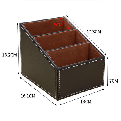 Caixa organizadora para escritório com 3 compartimentos (modelo 1)