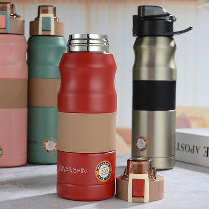 Leak-proof stainless steel thermos bottle 500ml/680ml
