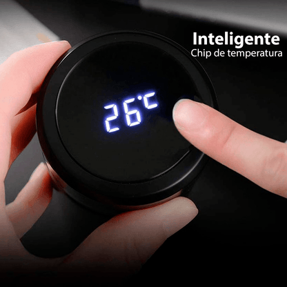 Garrafa térmica inox inteligente (com medidor de temperatura) - Rede Canan