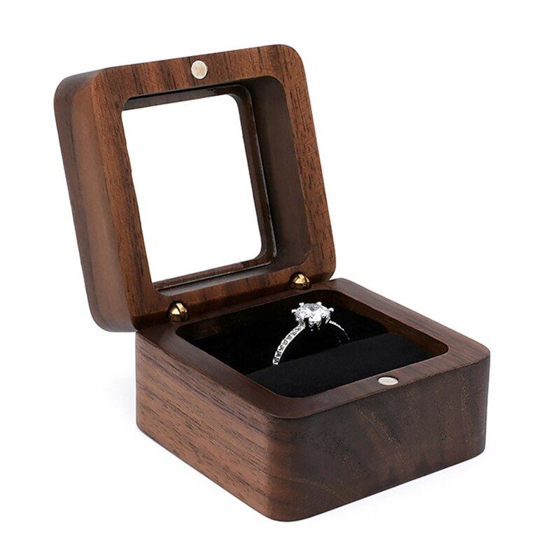 Wooden ring box