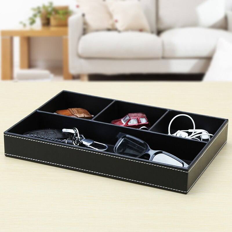 Office tray with 4 compartments