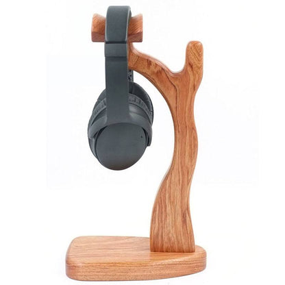 Tree branch shaped headset headphone stand