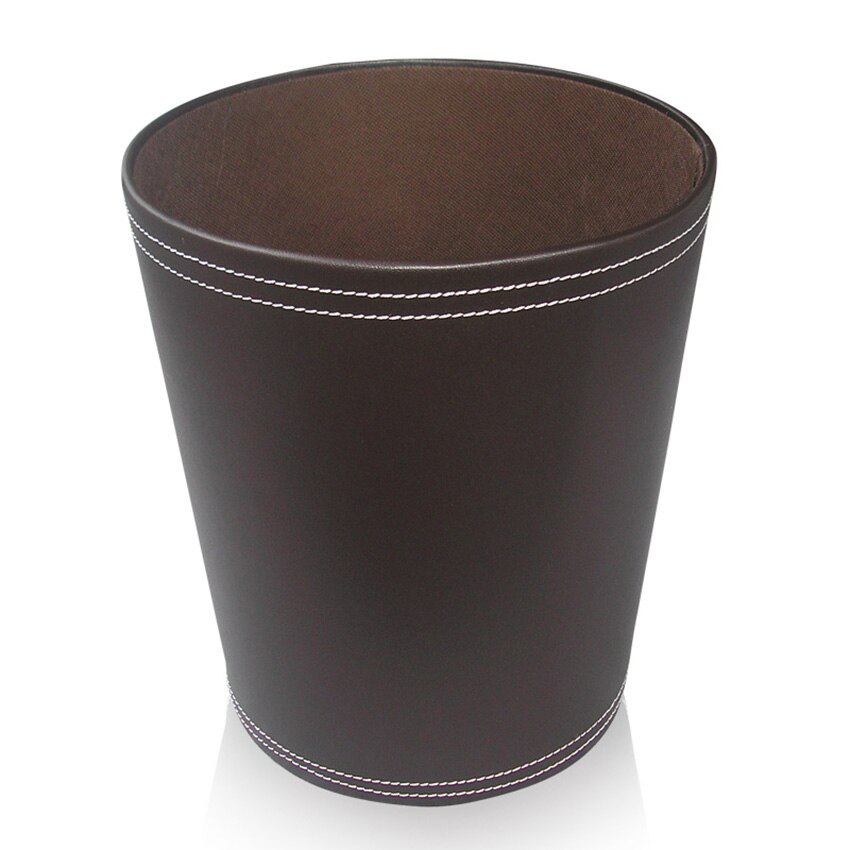 Round office trash can