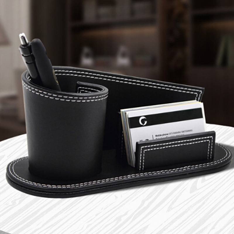 Organizer with card holder and pencil and pen holder for office (model 2)