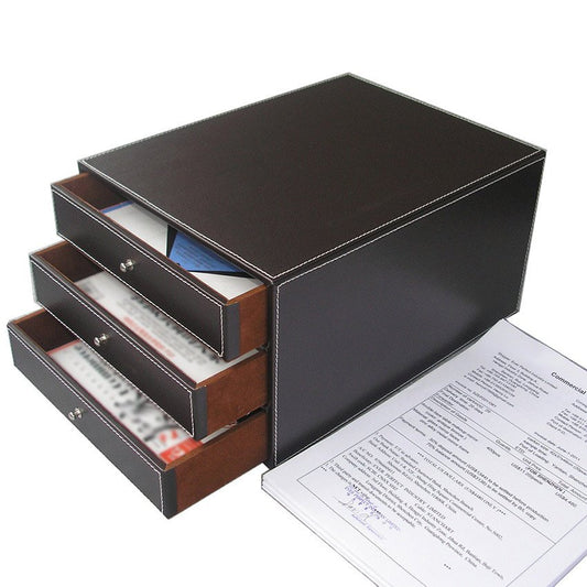 Office file storage box with drawers