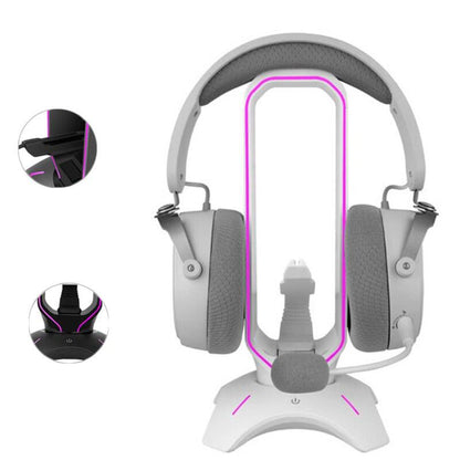 Suporte para fone de ouvido headset com luzes RGB (modelo 2)