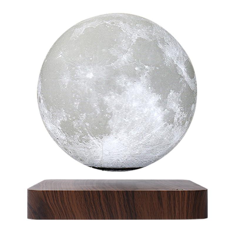 Luminária lua flutuante com levitação magnética