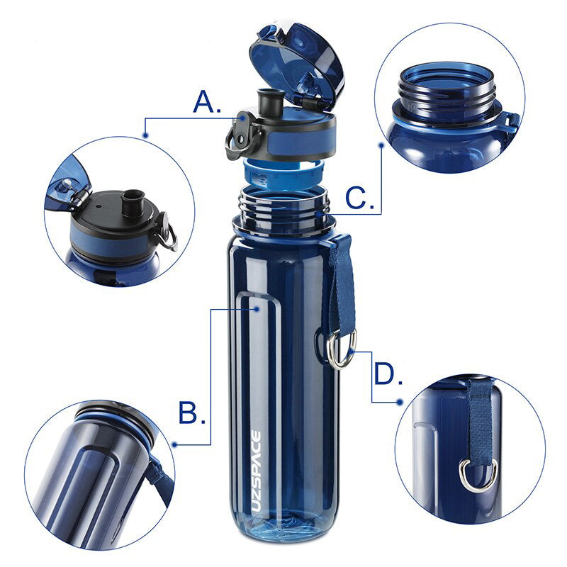 Auslaufsichere Wasserflasche 350 ml/500 ml/950 ml/1500 ml