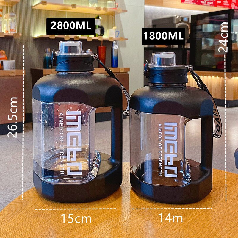 1800 ml/2800 ml auslaufsichere Wasserflasche