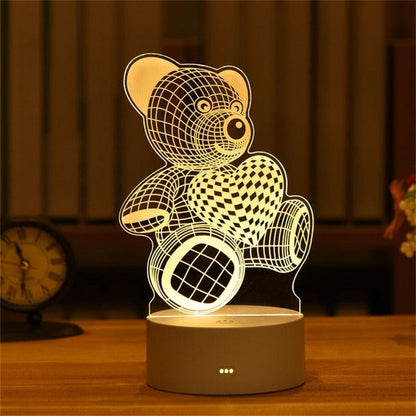 Luminária de LED 3D em acrílico - Rede Canan