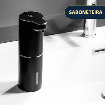 Dispenser de espuma de sabão automático com sensor infravermelho e carregamento USB - Rede Canan