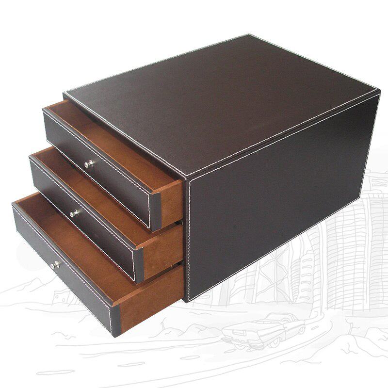 Caixa com gavetas para armazenamento de arquivos para escritório