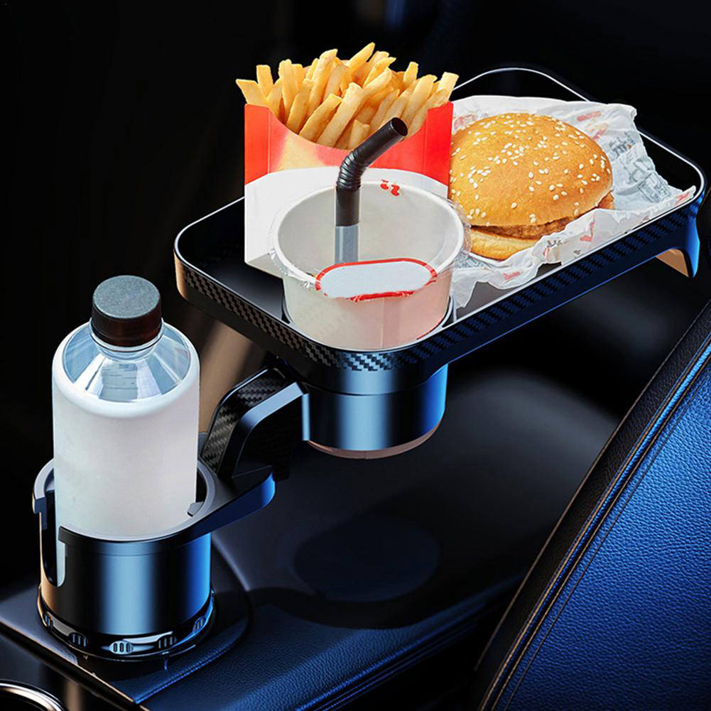 Car tray/holder - adjustable and rotates up to 360 degrees