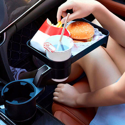Car tray/holder - adjustable and rotates up to 360 degrees