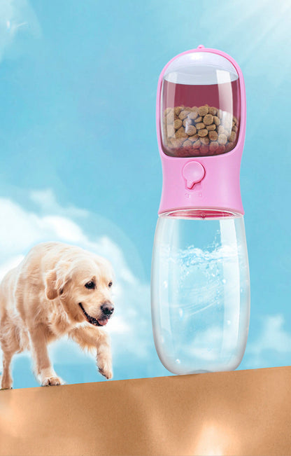 Garrafa com dispenser de água para pets