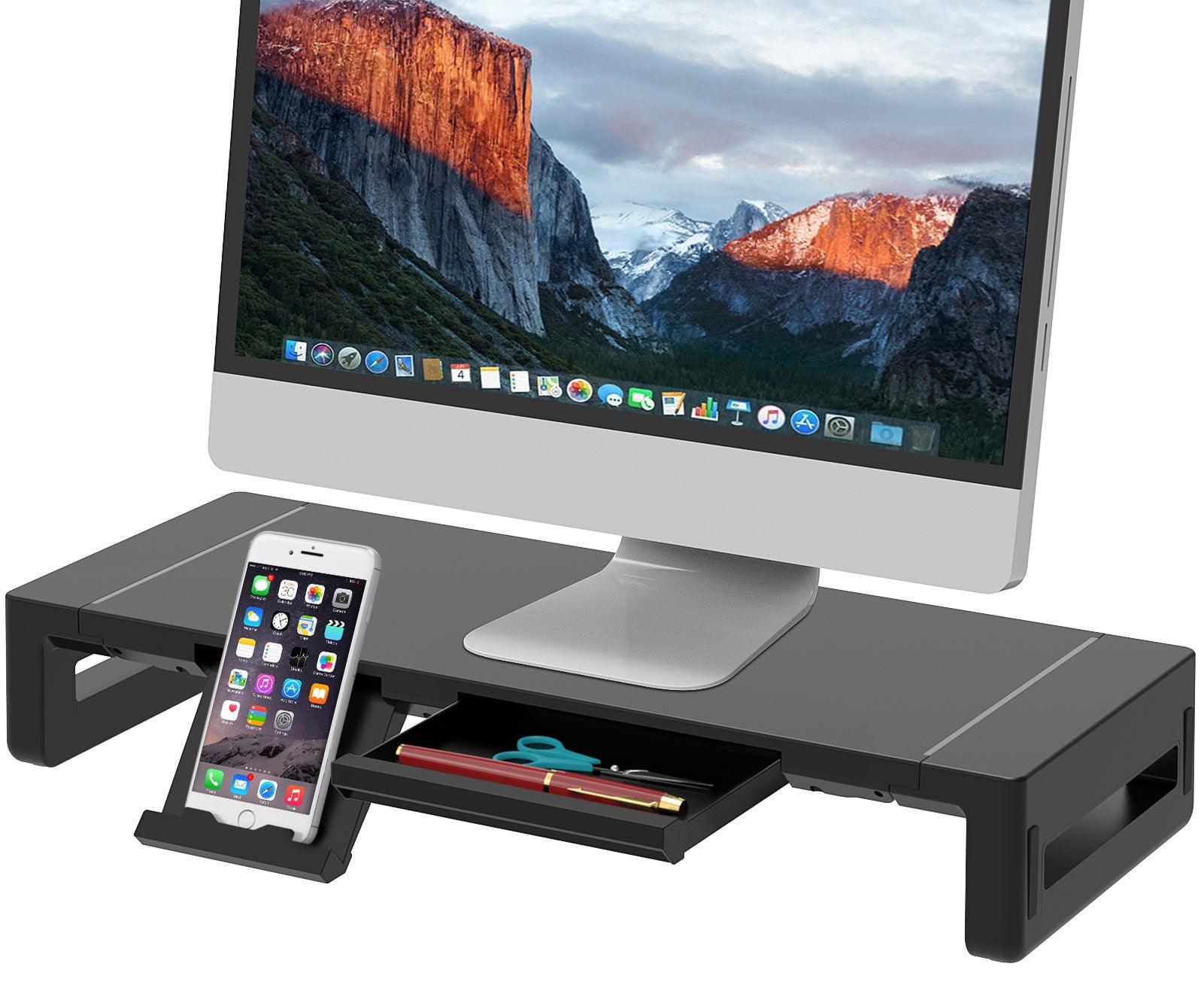 Monitor support table with LED and 4 USB ports – Rede Canan