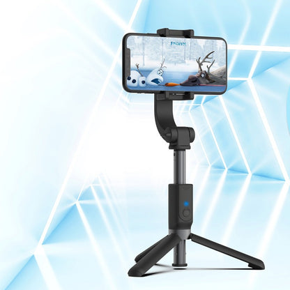 3-in-1 cell phone stabilizer support with screw-on tripod base, extendable pole and adjustable tilt and rotation up to 360º (comes with remote control)