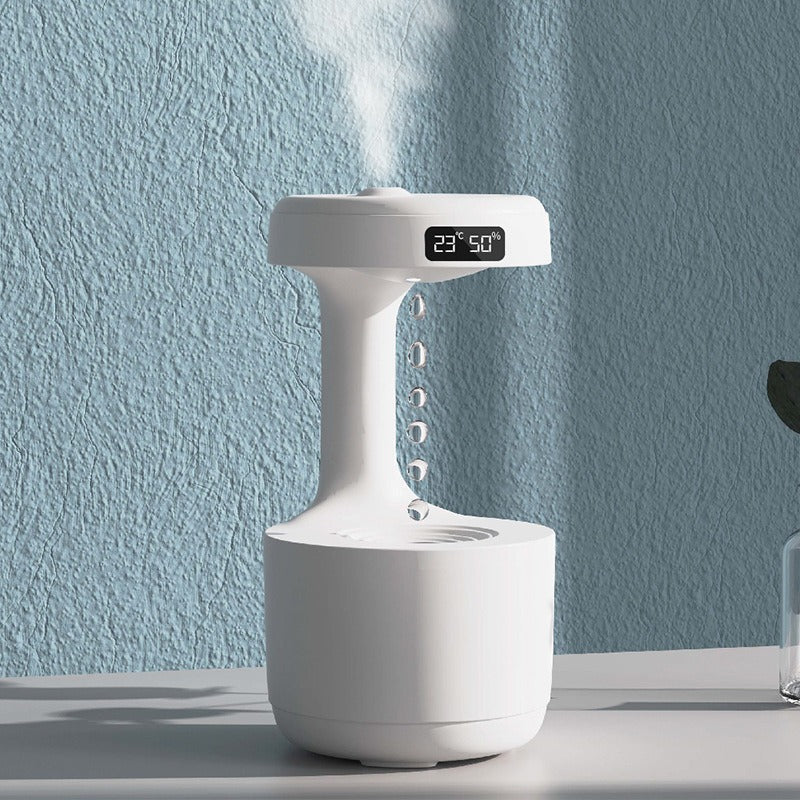 Anti-gravity air humidifier with levitating water drop effect and USB port (800ml)