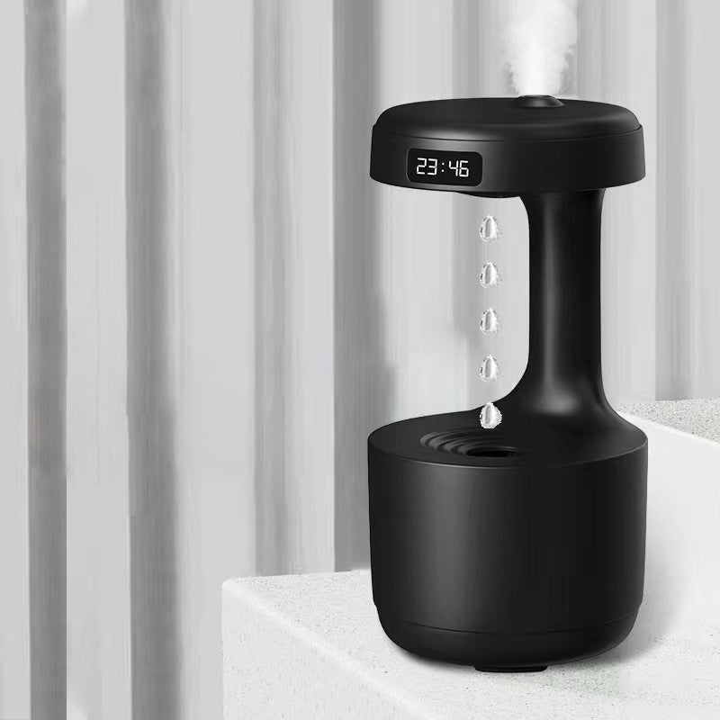 Umidificador de ar antigravidade com efeito de gotas de água levitando e entrada USB (800ml)