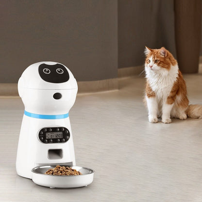 Intelligenter Fütterungsroboter für Haustiere mit programmierbarer Zeit und Portion