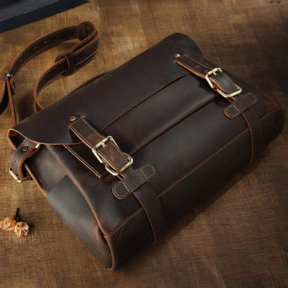 Men's leather bag/briefcase (model 2)